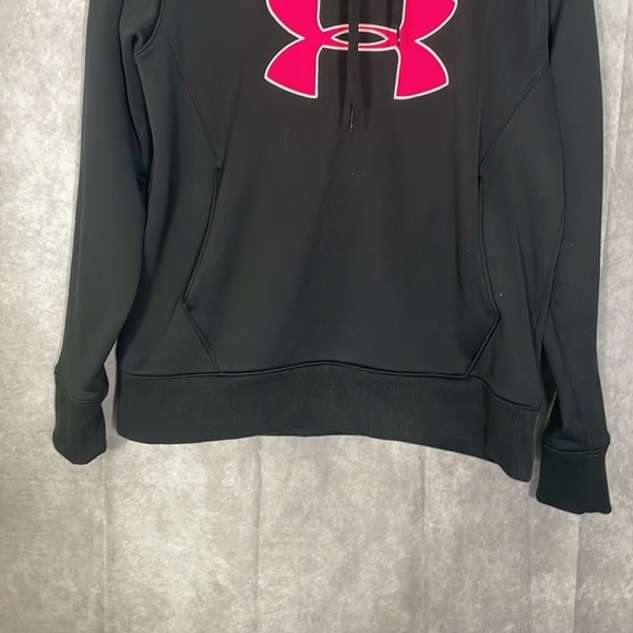 Under Armour Women’s Black & Pink Pull Over Semi-Fit Hoodie | Large - Picture 2 of 8